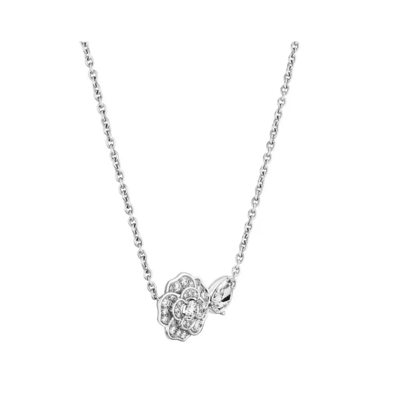 Chanel Camélia Précieux Necklace White Gold - Image 4