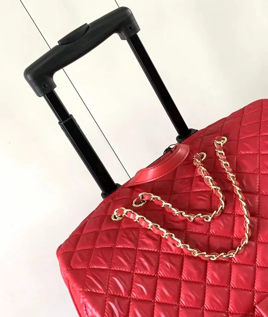 Chanel Classic Quilted Suitcase Red / - Image 5
