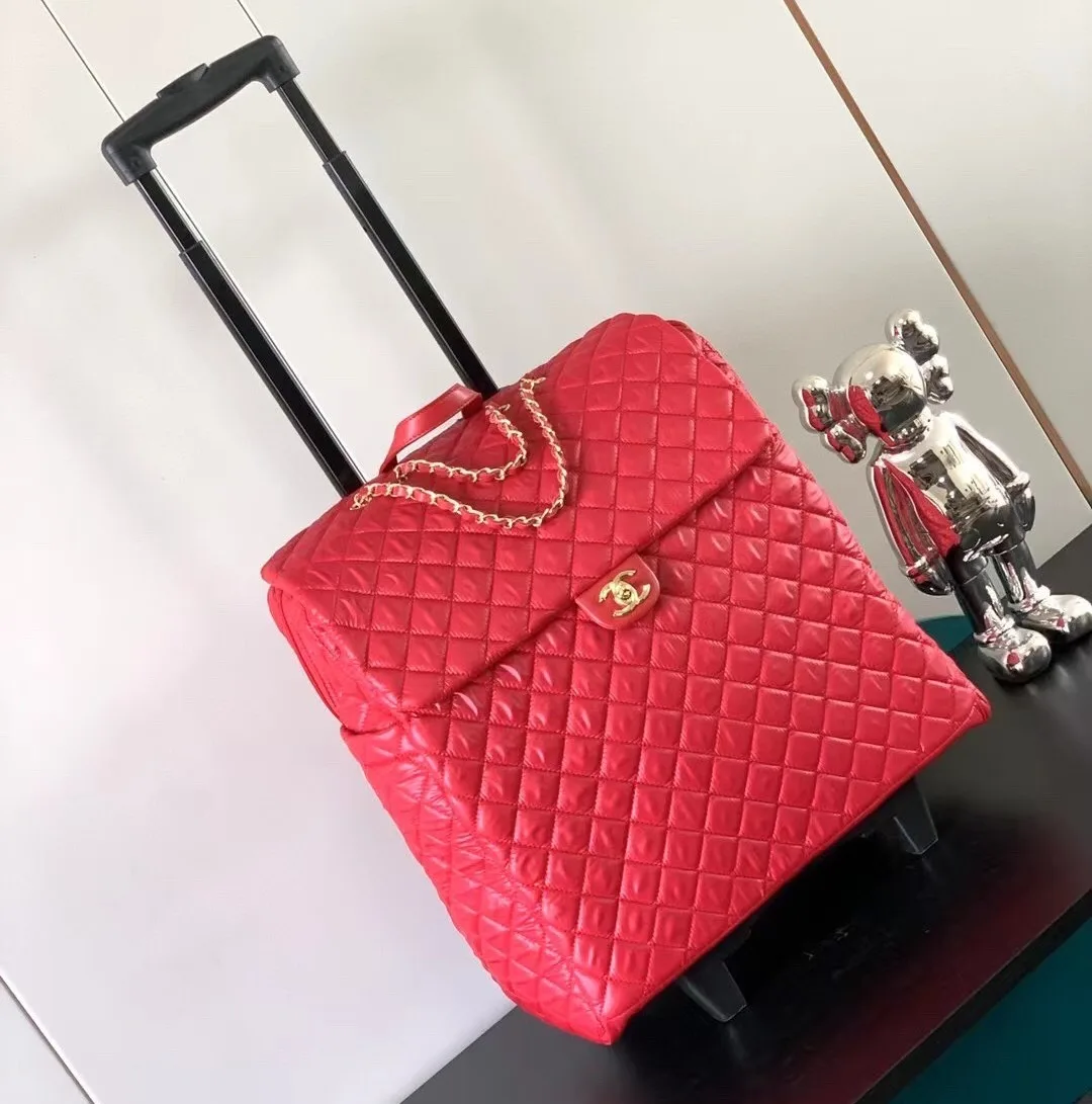 Alternative view of Chanel Classic Quilted Suitcase Red /