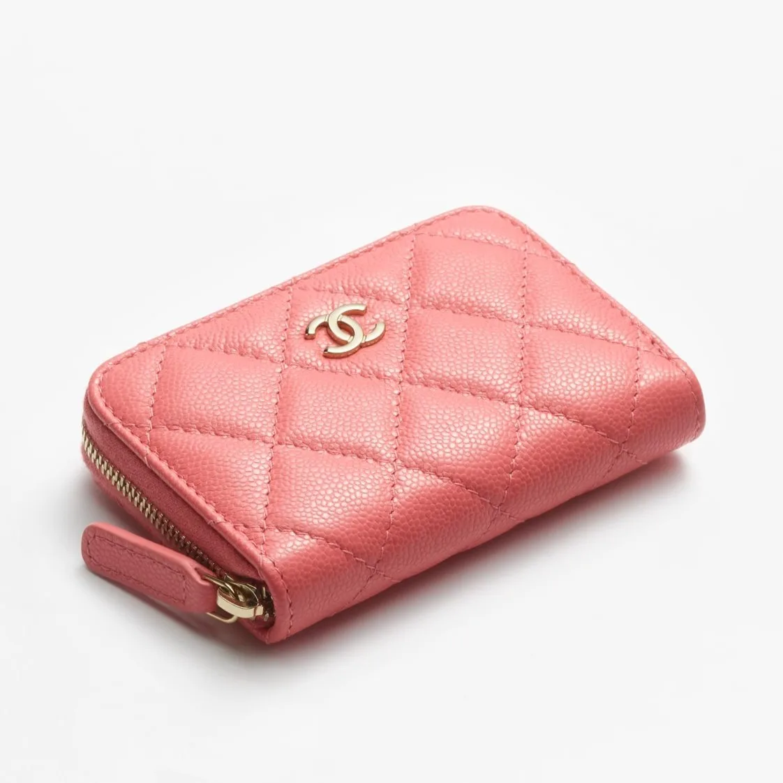Alternative view of Chanel Classic Zipped Coin Purse Pink /