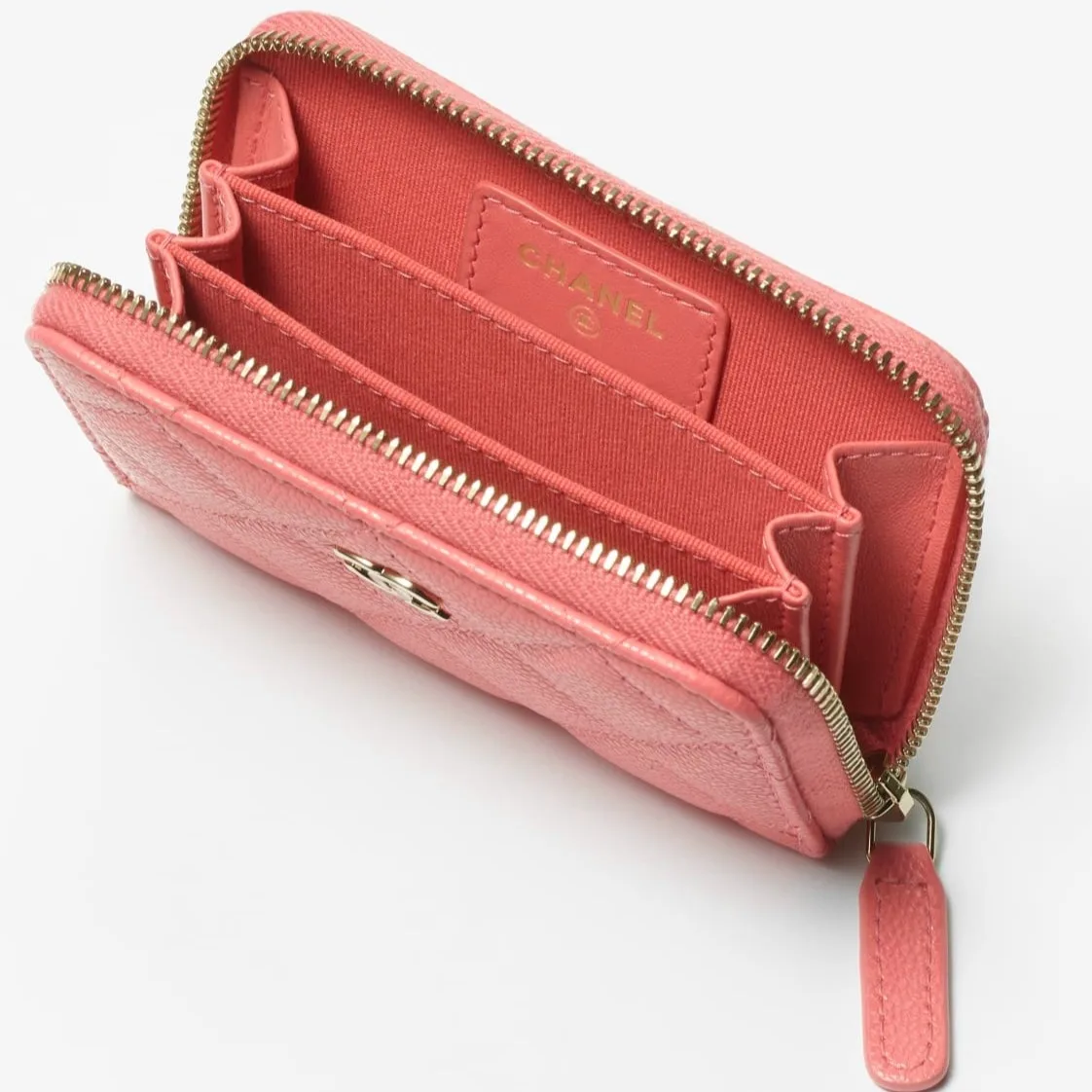 Chanel Classic Zipped Coin Purse Pink / - Image 3