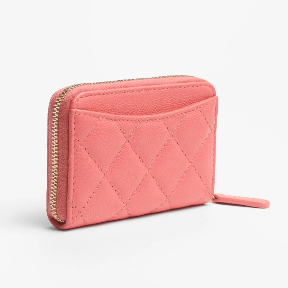 Chanel Classic Zipped Coin Purse Pink / - Image 4