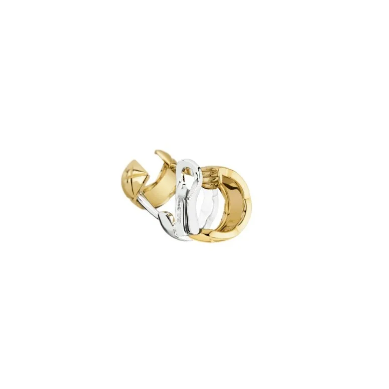 Chanel Coco Crush Earrings White/Yellow Gold - Image 4