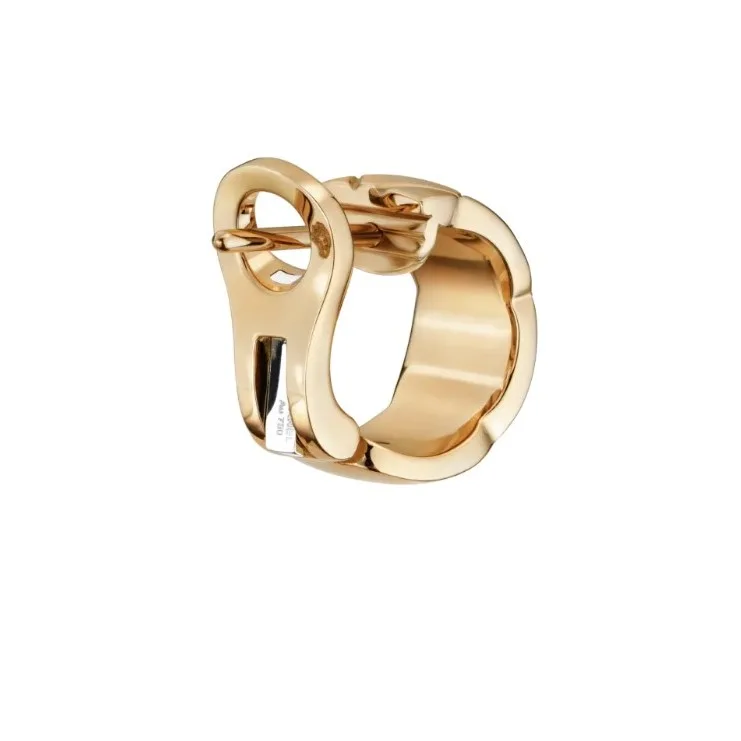Chanel Coco Crush Earrings Beige Gold - Image 3