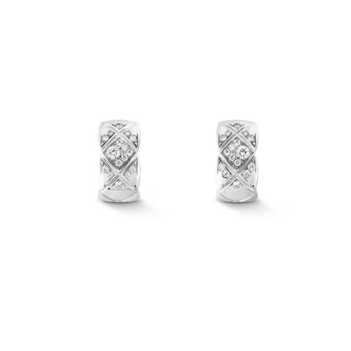 Chanel Coco Crush Earrings White Gold