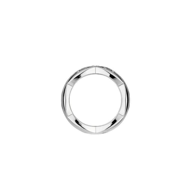 Chanel Coco Crush Ring White Gold Large Version - Image 4