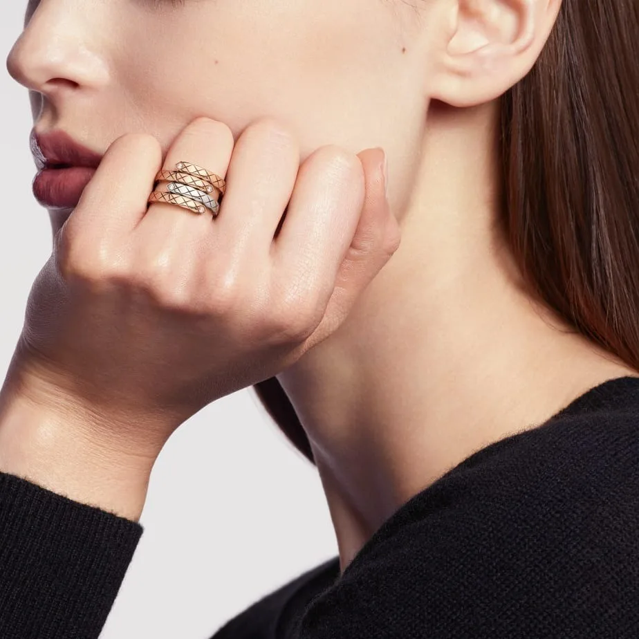 Chanel Coco Crush Toi Et Moi Ring Beige Gold - Image 3