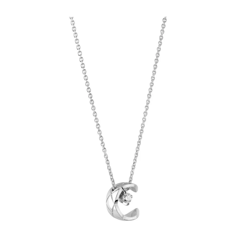 Chanel Coco Necklace White Gold - Image 3