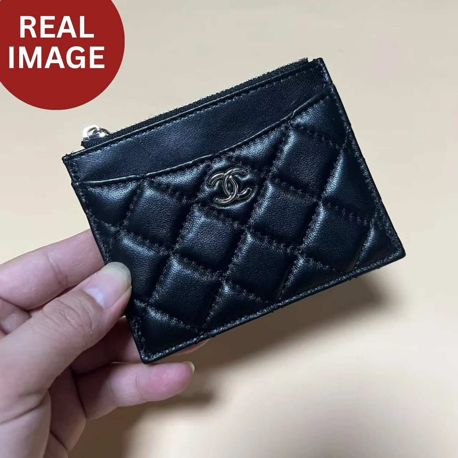 Chanel CO-CO Pouch Black Silver Hardware / - Image 2