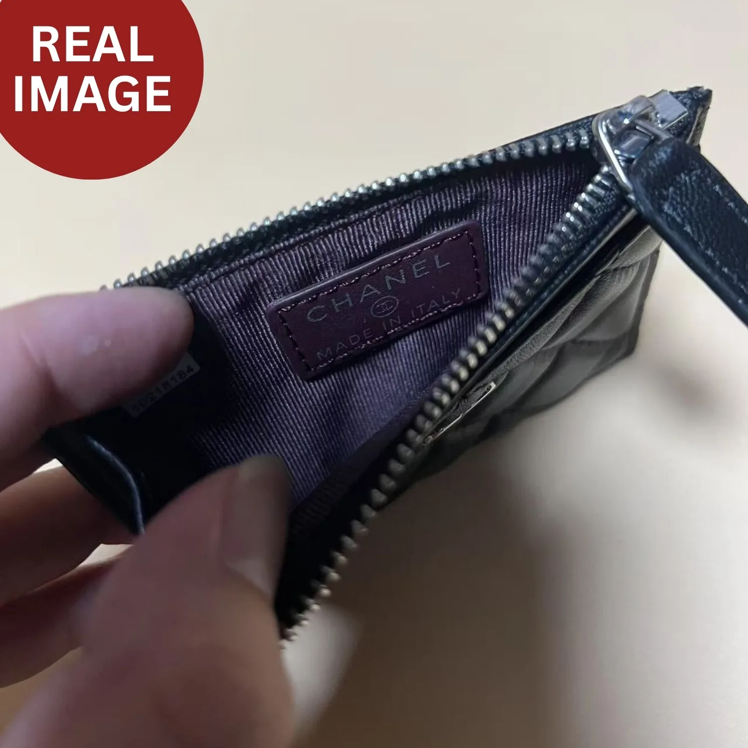 Chanel CO-CO Pouch Black Silver Hardware / - Image 3