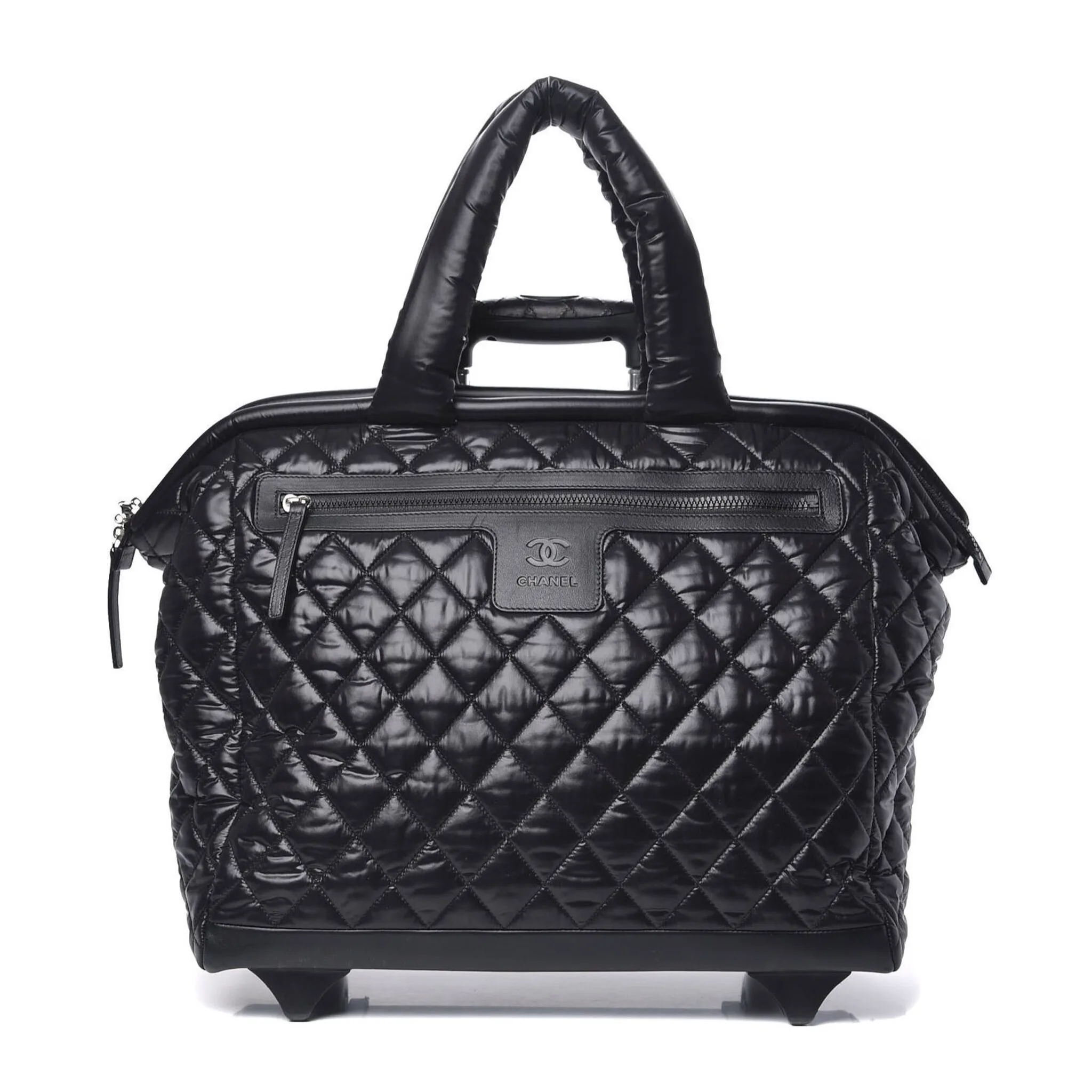 Alternative view of Chanel Cocoon Diamond Quilted Trolley Black /