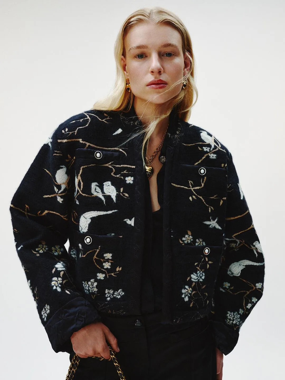 Alternative view of Chanel Cropped Jacket Black