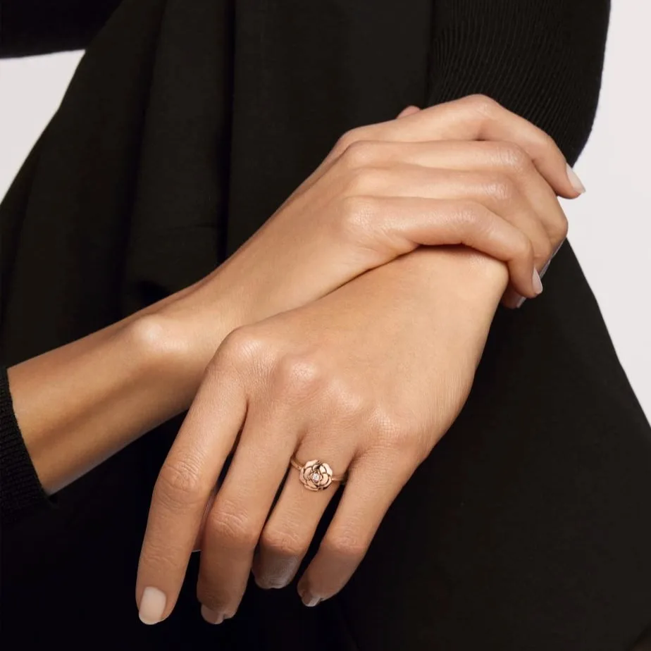 Alternative view of Chanel Extrait De Camélia Ring Rose Gold