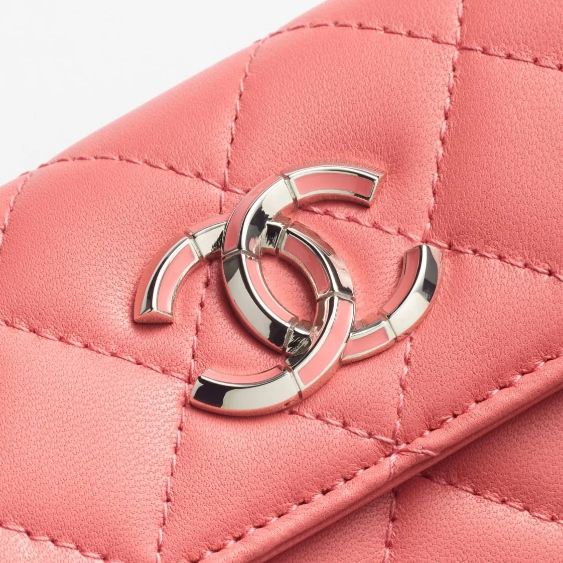 Chanel Flap Card Holder Pink / - Image 4