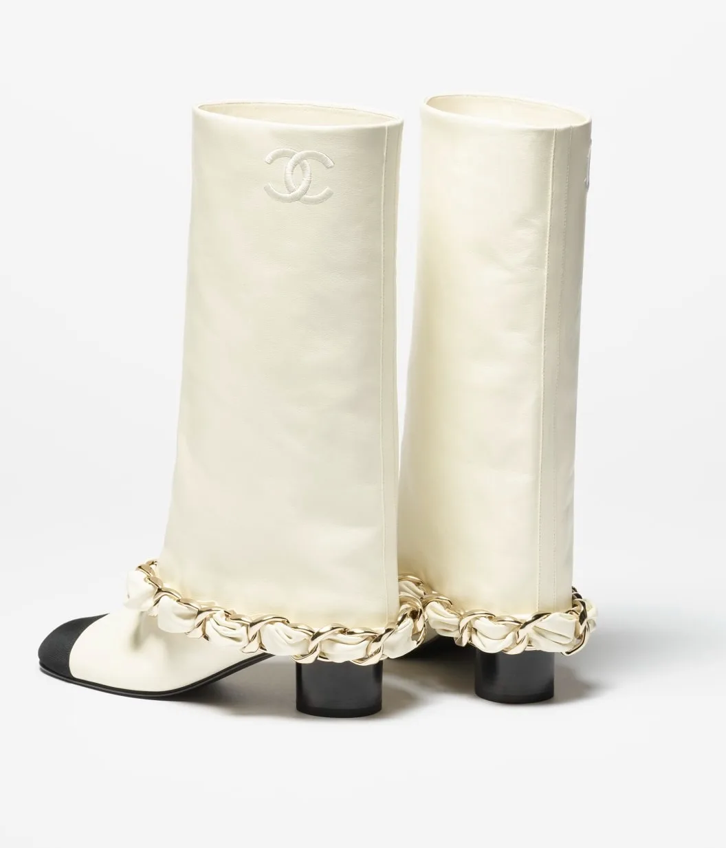 Chanel High Boots White --U3187 - Image 3