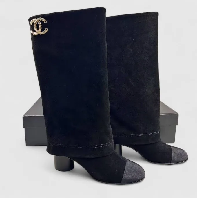 Chanel High Boots Black - Image 3