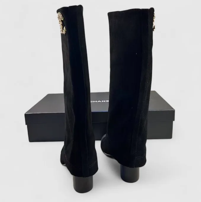 Chanel High Boots Black - Image 4