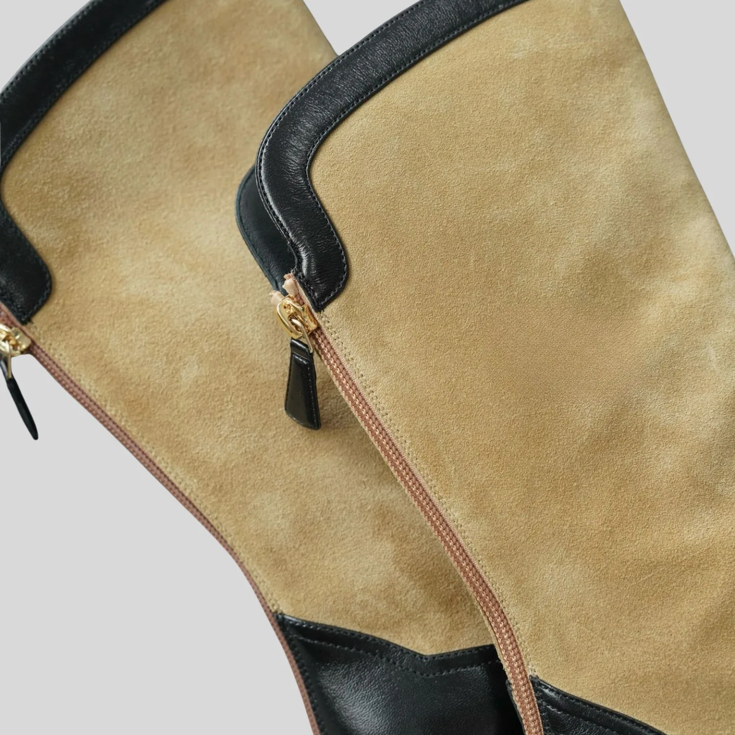 Chanel High End Handicraft Knee Boots Camel - Image 4