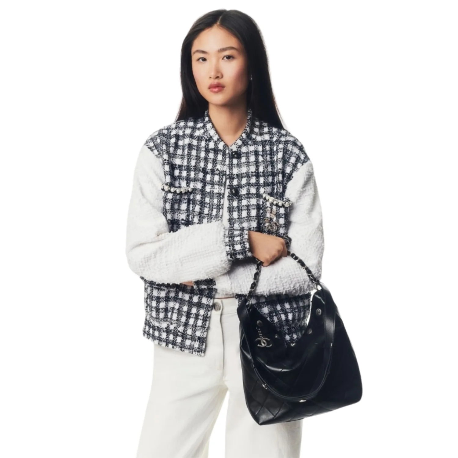 Alternative view of Chanel Large Bucket Bag Black / AS5406