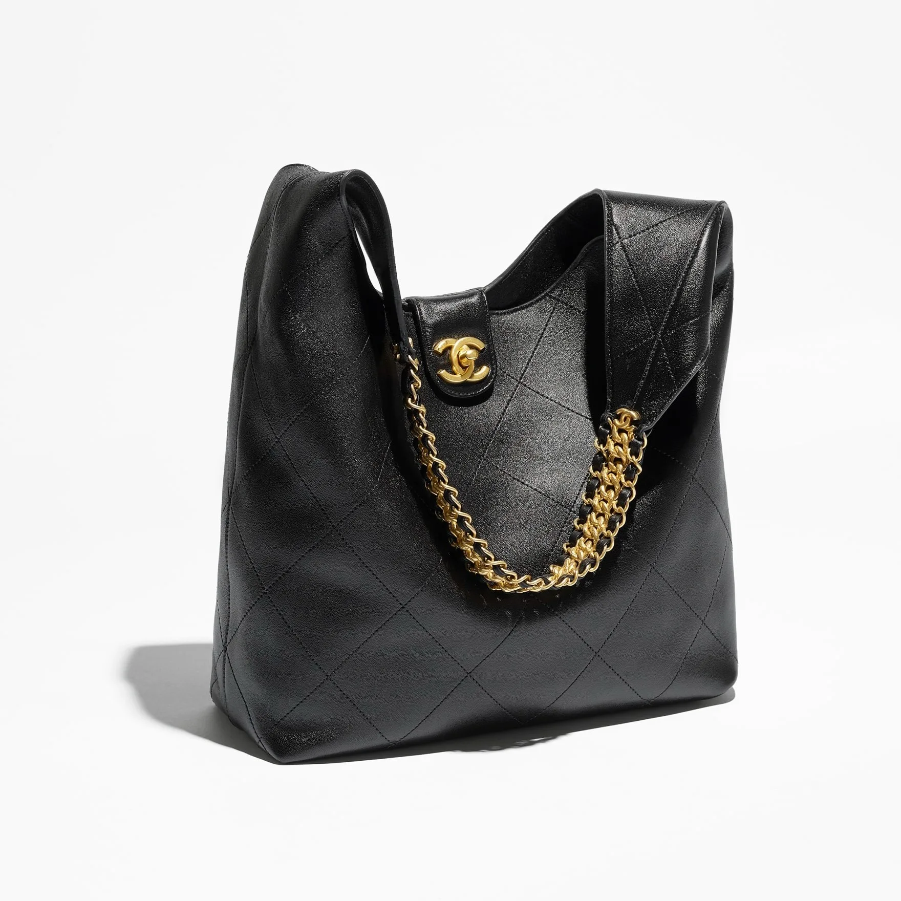 Chanel Hobo Large Bag / Black AS5410 - Image 3