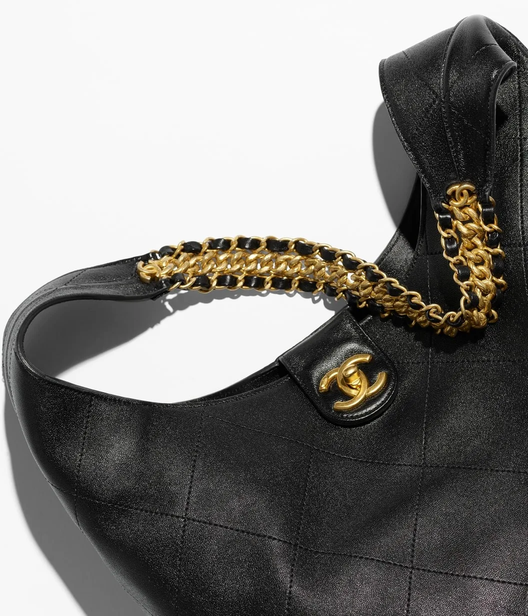 Chanel Hobo Large Bag / Black AS5410 - Image 4