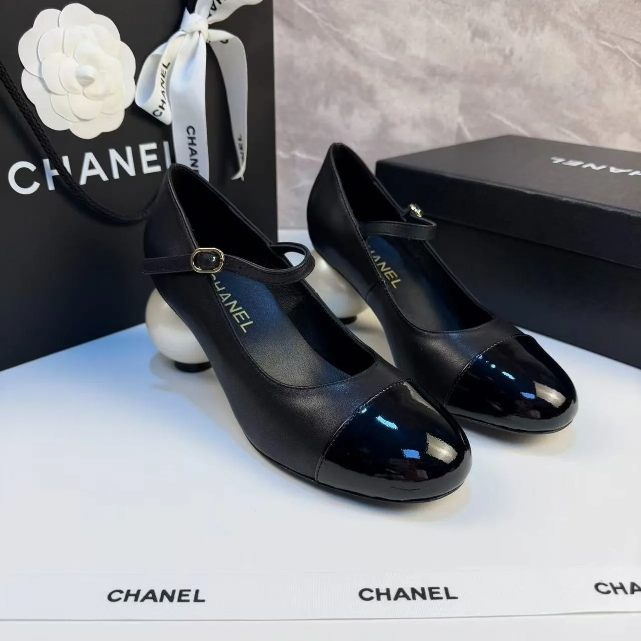 Alternative view of Chanel Mary Janes Black 