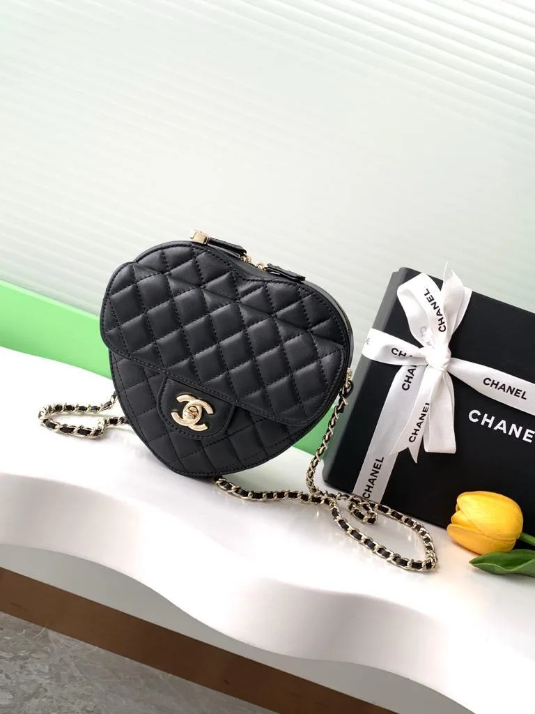 Alternative view of Chanel Mini Heart Bag Black /