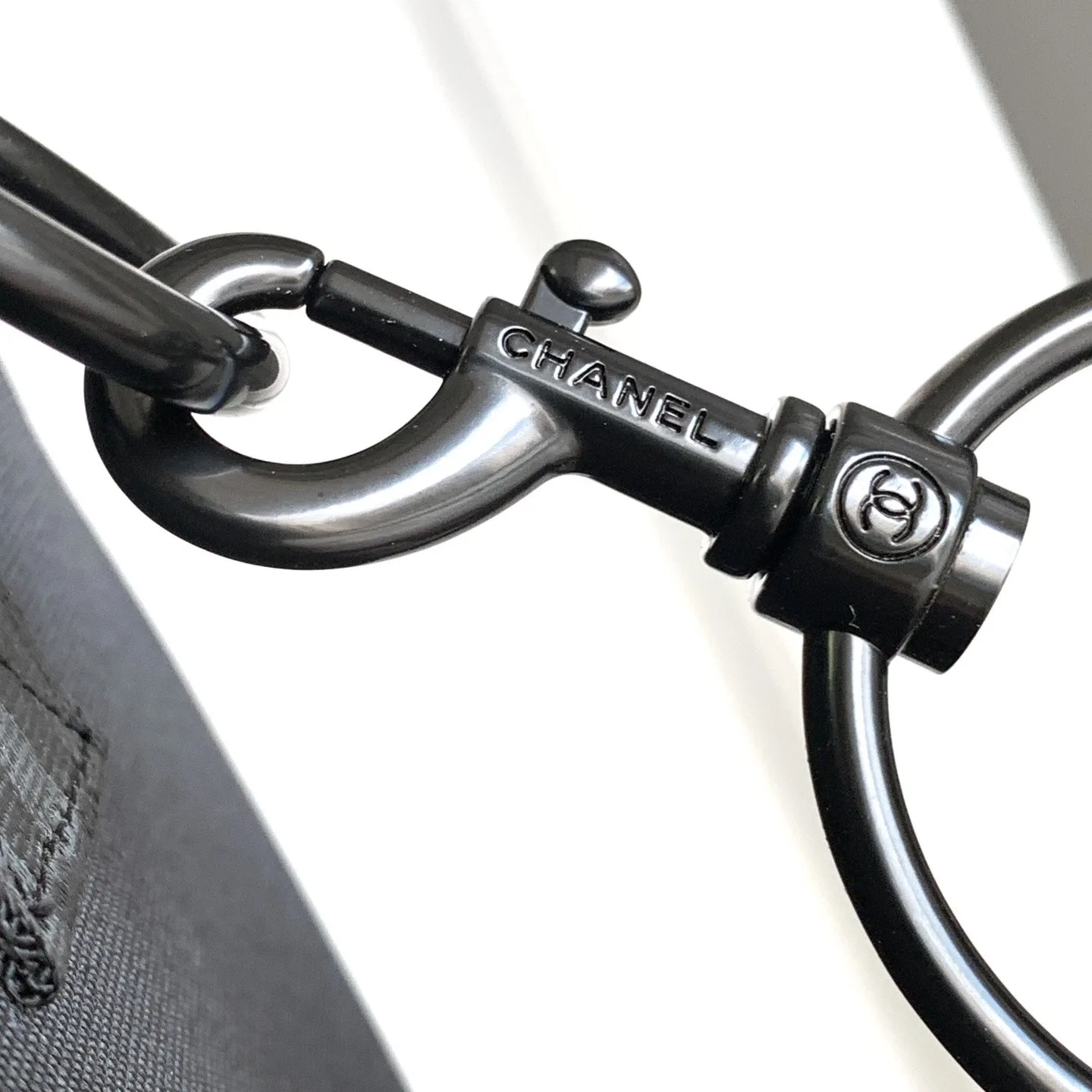 Chanel CC Logo Novelty Boston Travel Bag Black / - Image 8