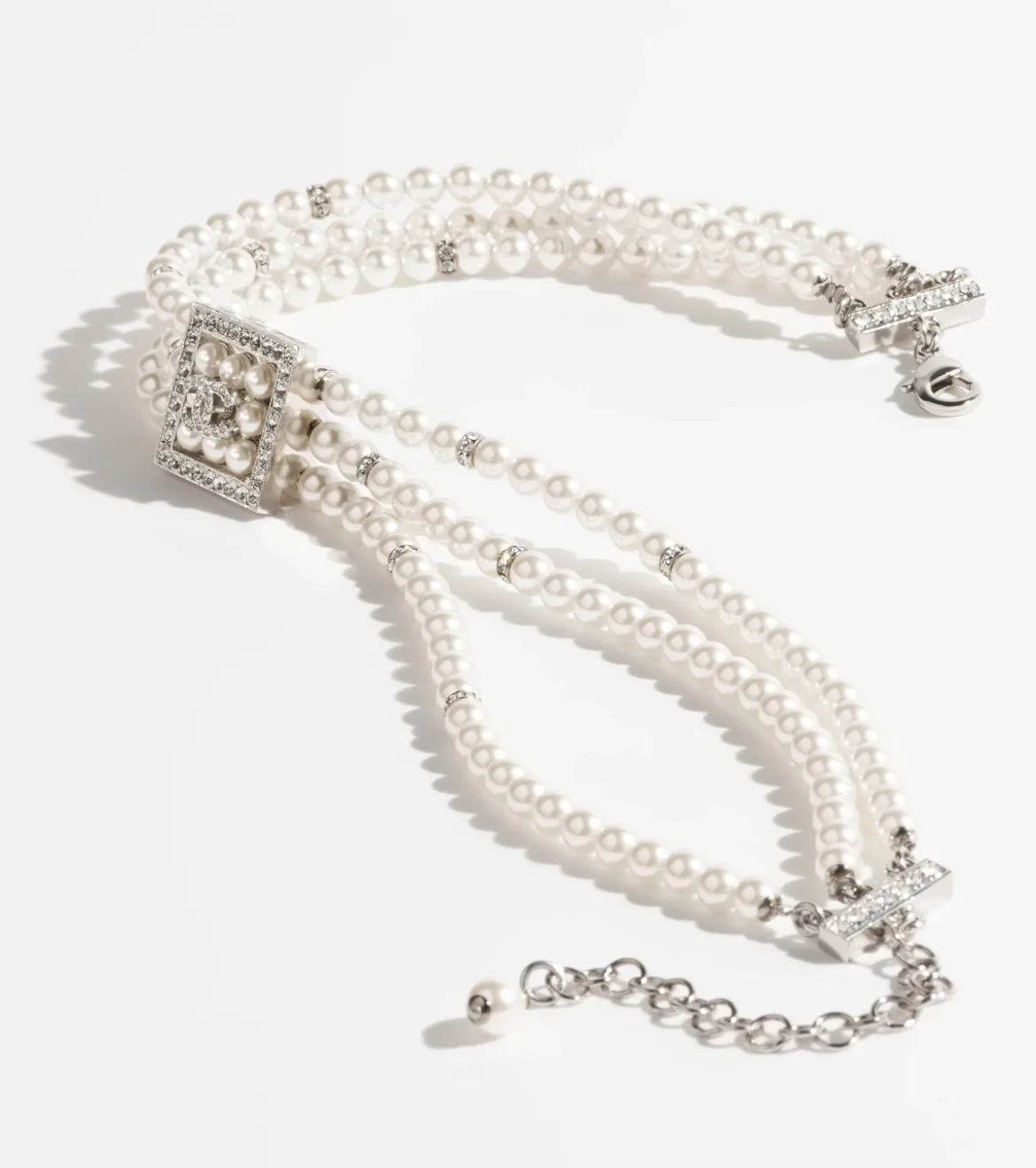 Alternative view of Chanel Pearl Rhinestone Necklace