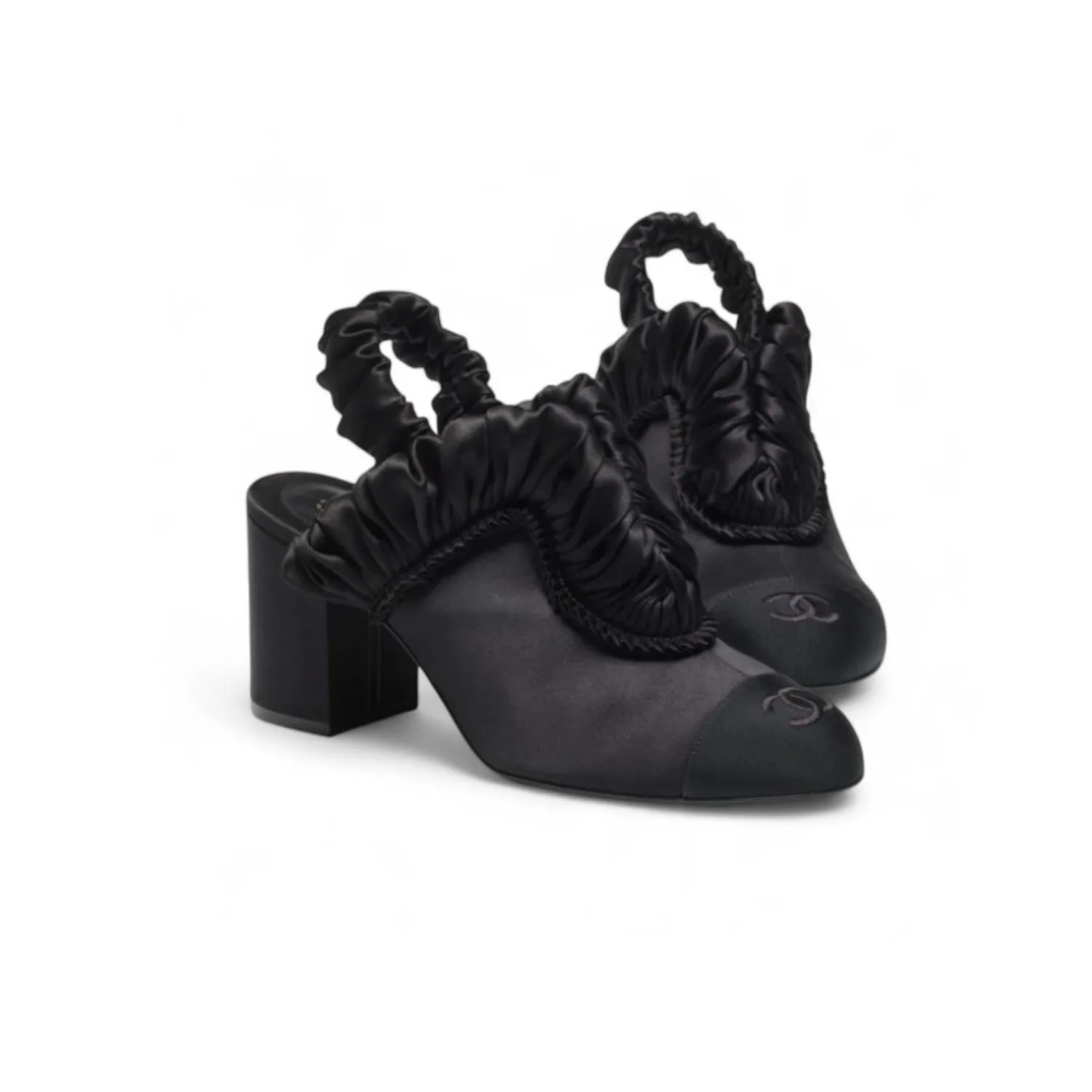 Chanel Slingbacks Black