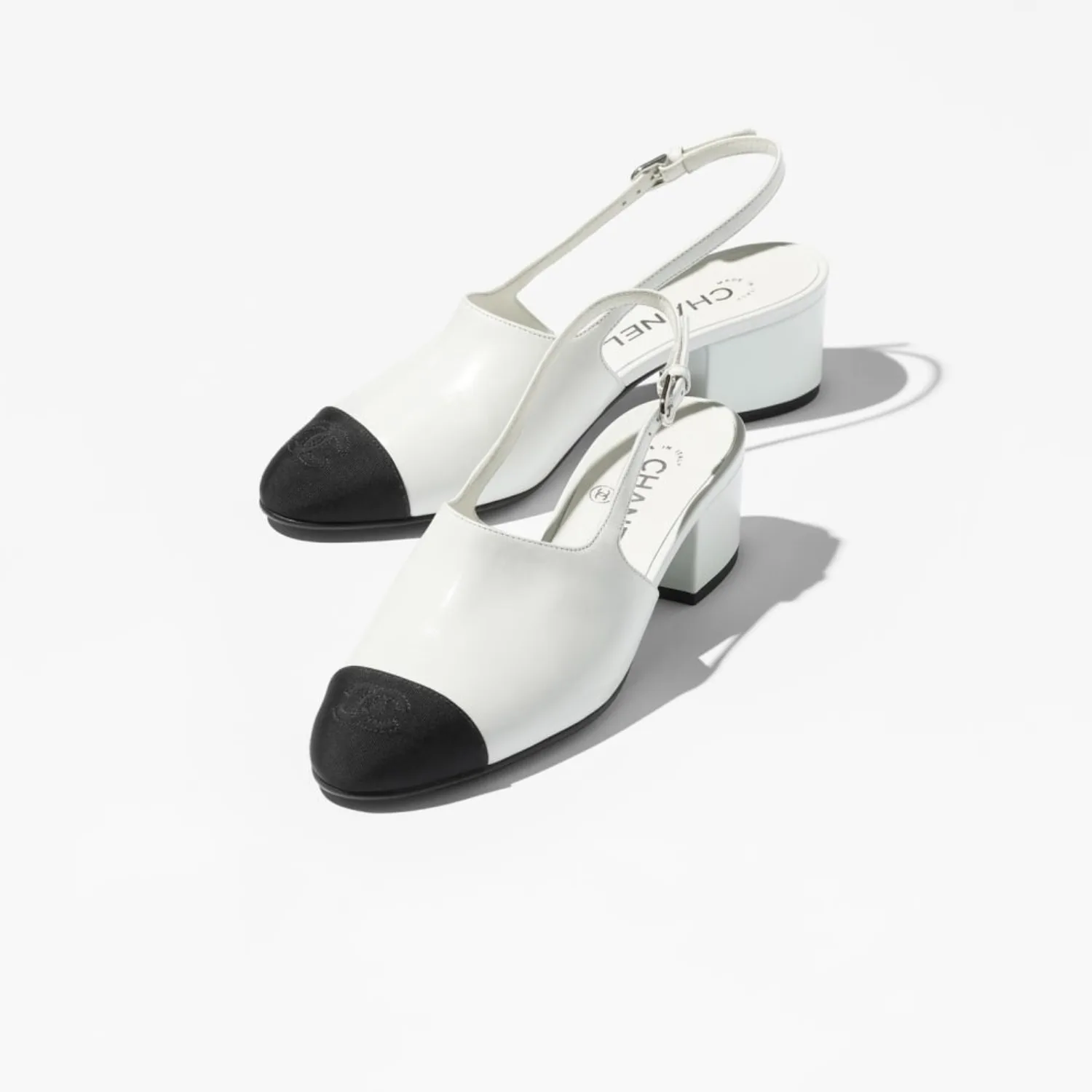 Chanel Slingbacks White/Black