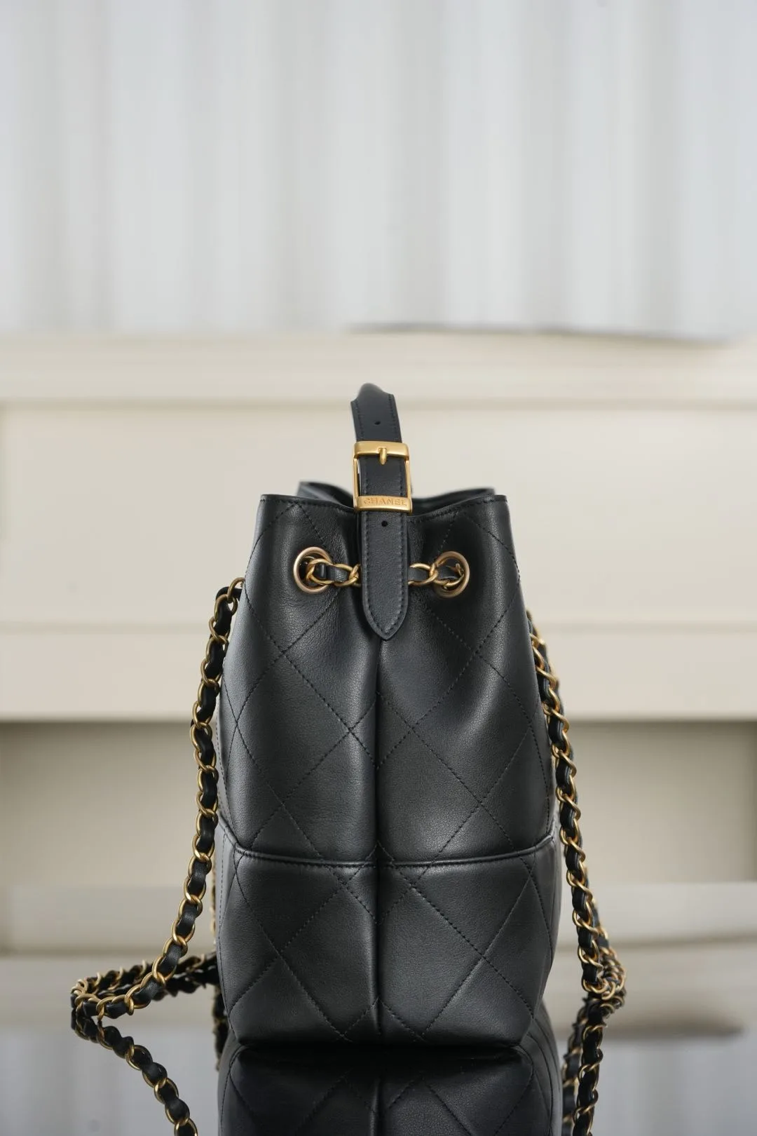 Chanel Shopping Small Tote Bag / Pink Gold Hardware - Image 8
