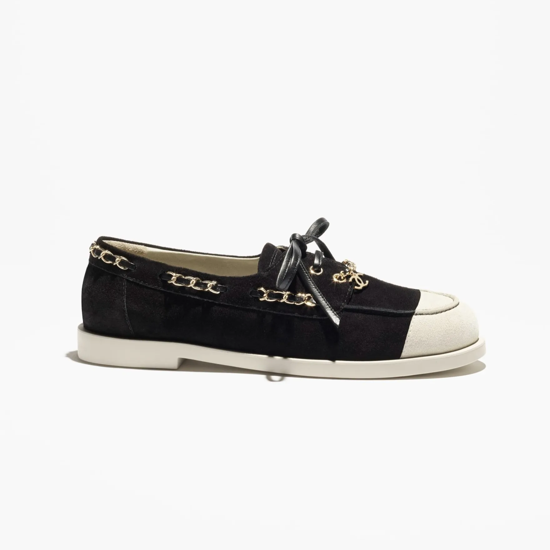 Alternative view of Chanel Suede Moccasins Black --U5949