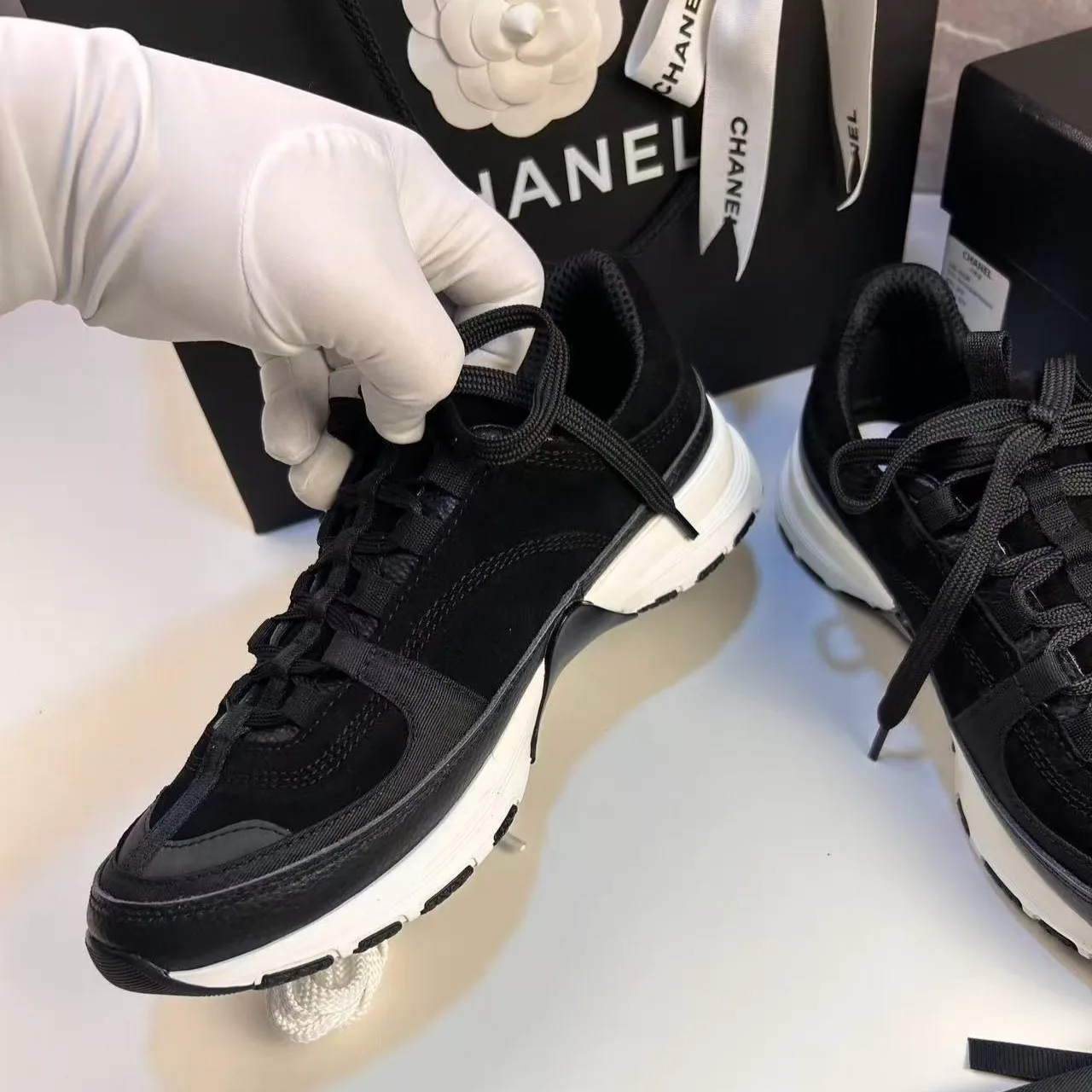 Chanel Trainers In Black - Image 4