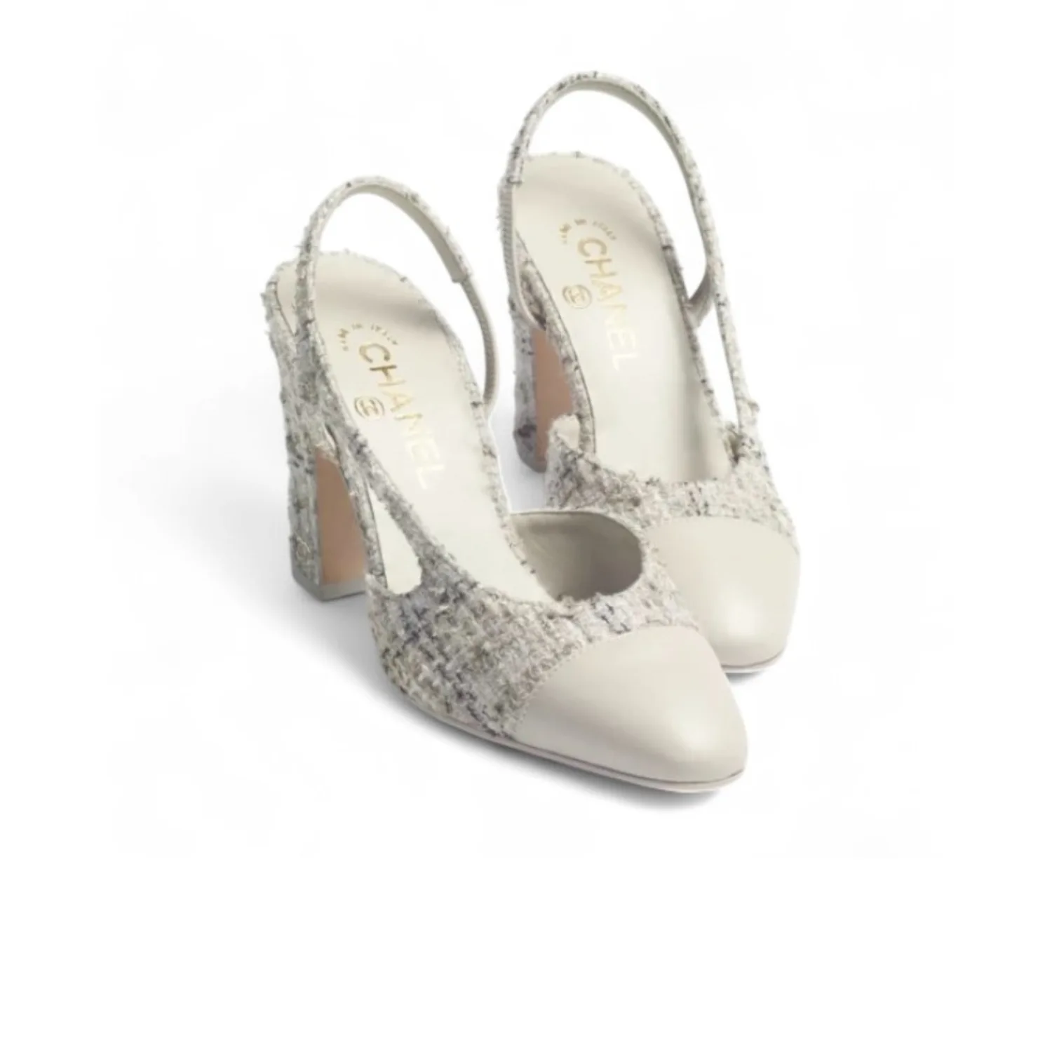 Chanel Tweed Slingbacks