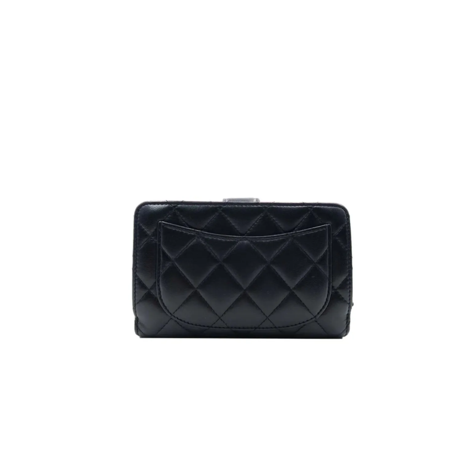 Chanel CC Lambskin Wallet Gold Hardware Black / - Image 3