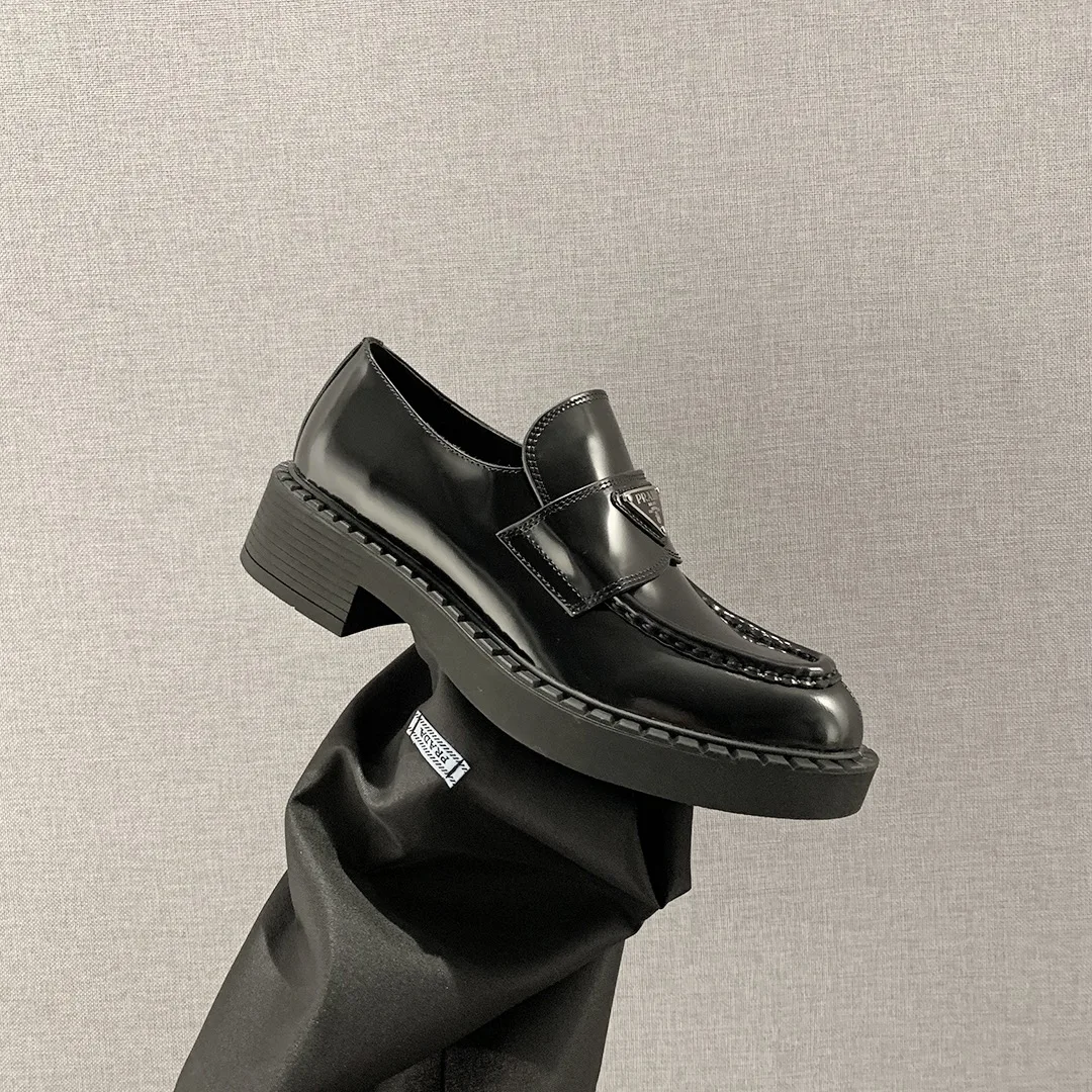 Prada Chocolate Patent Loafers Black / 1D246M_JHR_F0002_F_B050 - Image 4