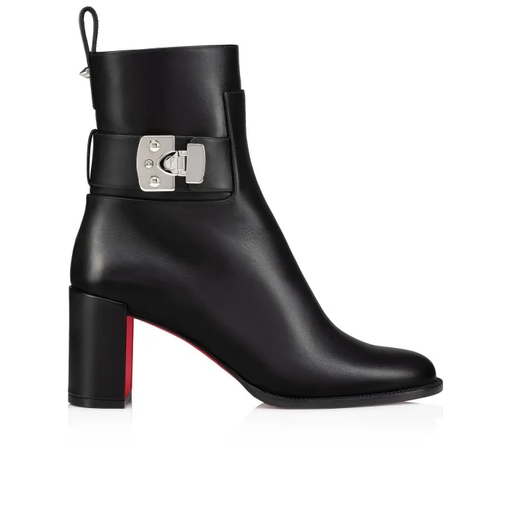Christian Louboutin Booty Lock Low Boots Black - Image 3
