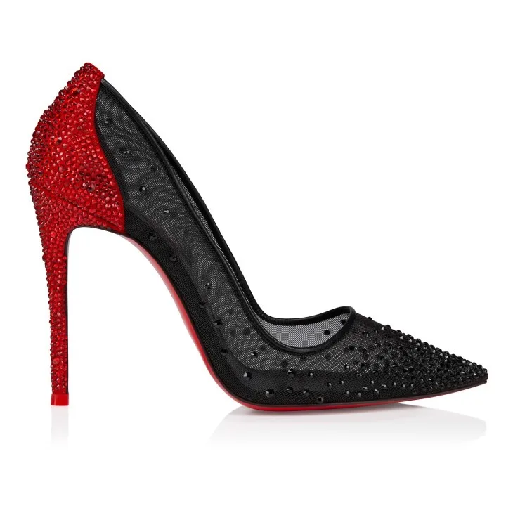 Alternative view of Christian Louboutin Degrastrass Red Carpet Pumps Black