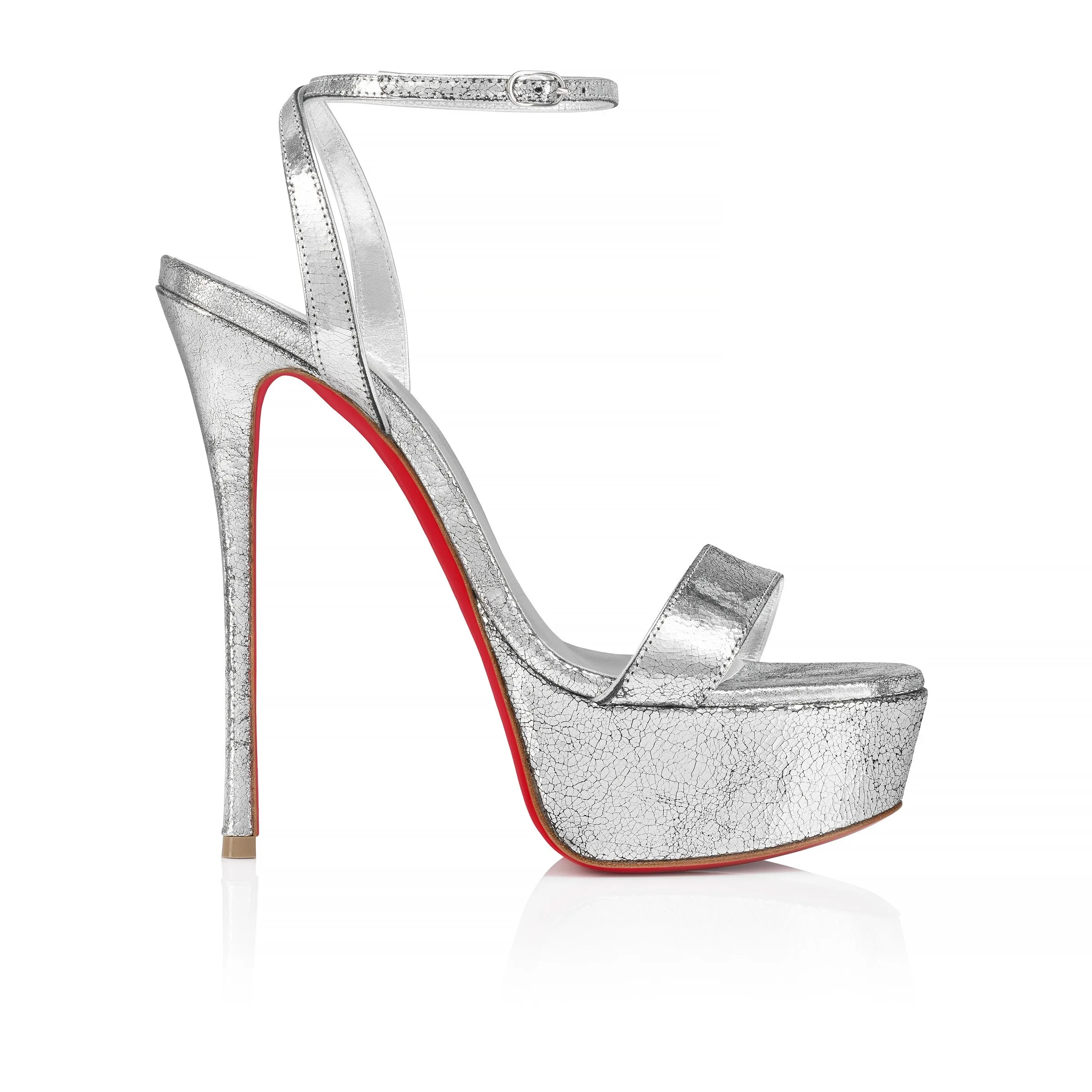 Alternative view of Christian Louboutin Loubi Queen Alta Silver