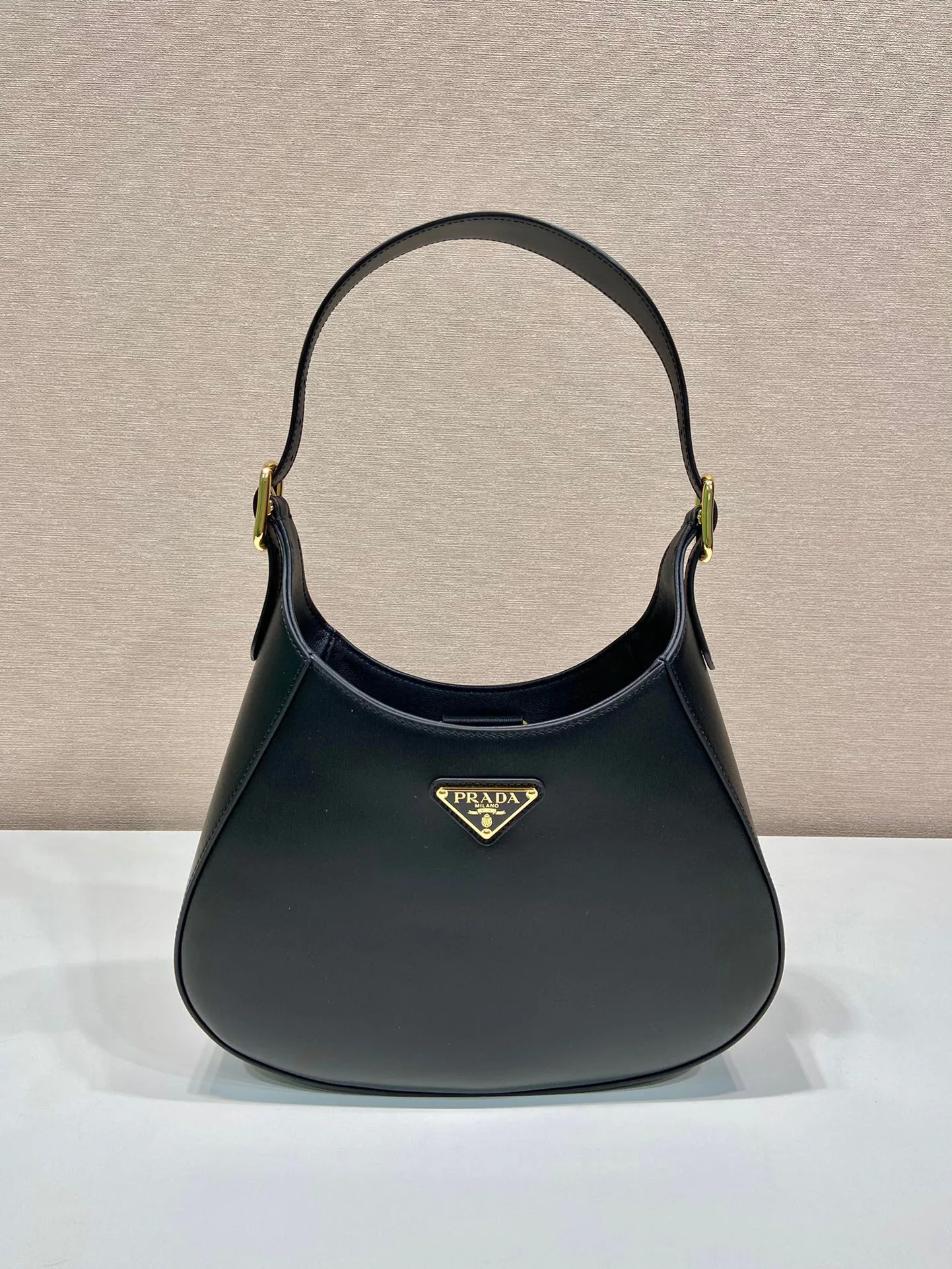 Alternative view of Prada Cleo Brushed Shoulder Bag In Black For Women10. /