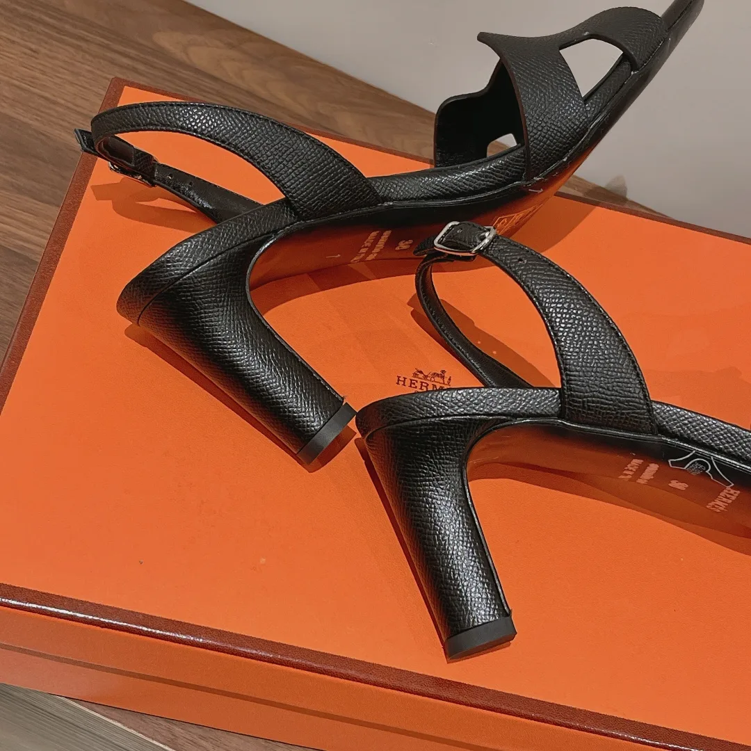 Hermes Eternite Sandal Noir / - Image 7