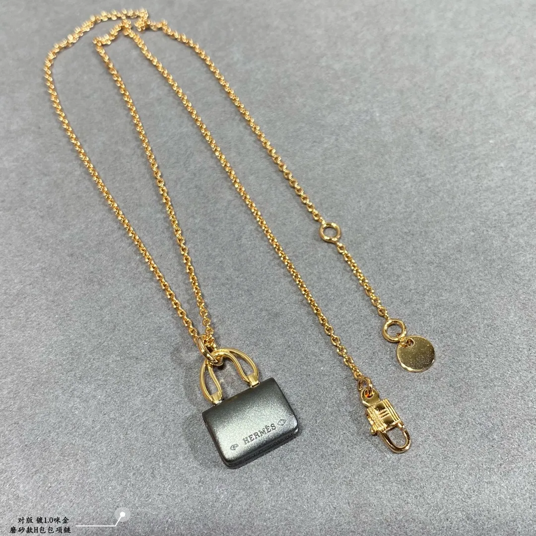Hermes Constance Amulets Pendant Necklace Gold Tone - Image 4