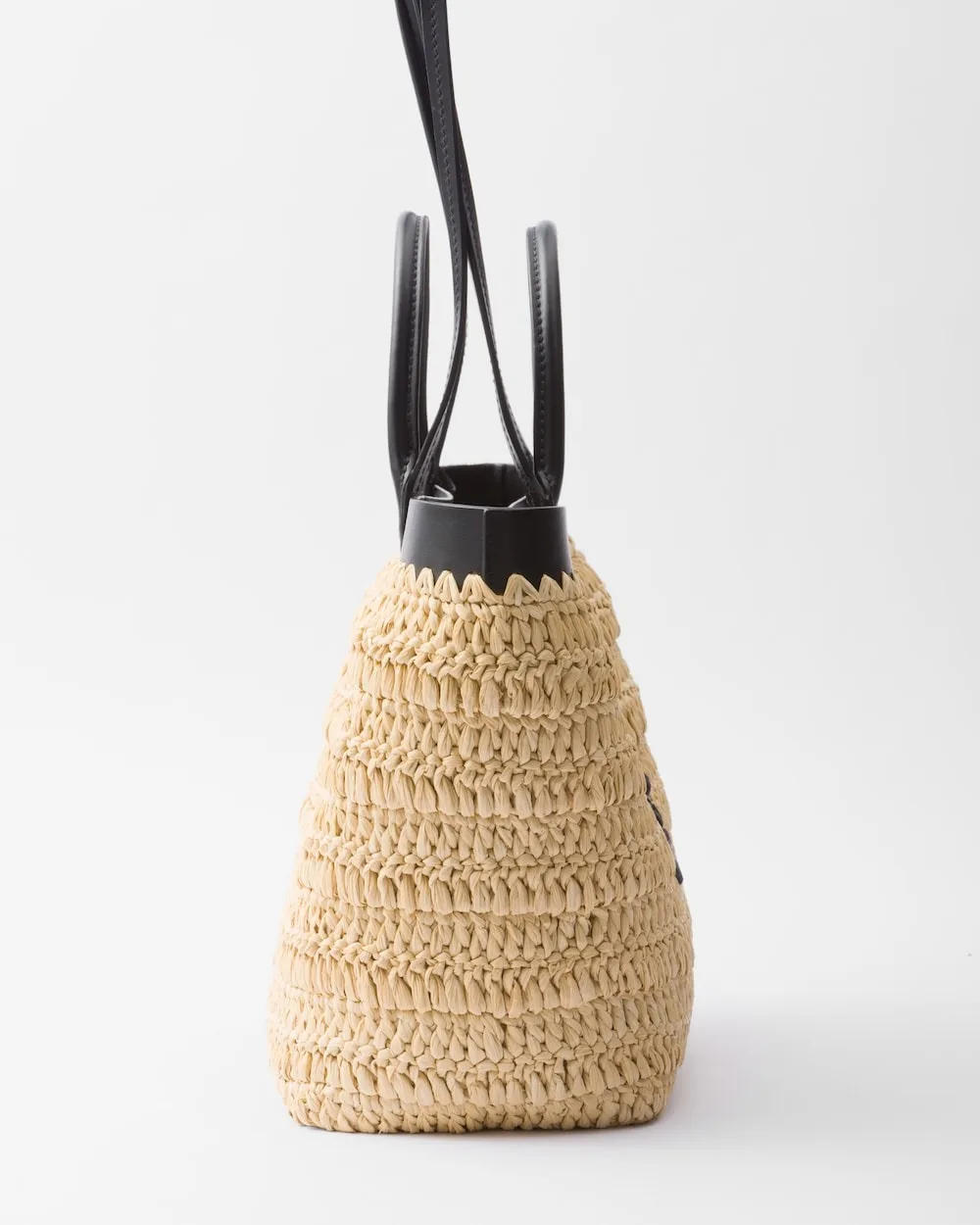 Prada Small Crochet Tote Bag Tan / - 1BG500_2M2Q_F0I55_V_GOO - Image 6