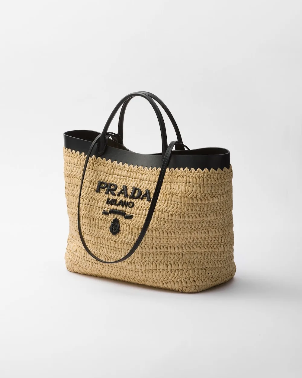 Alternative view of Prada Medium Crochet Tote Bag Tan / - 1BG499_2M2Q_F0I55_V_GOO