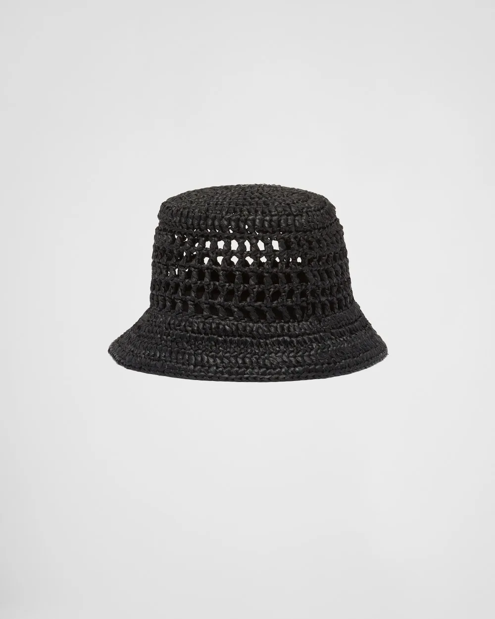 Prada Woven Fabric Bucket Hat Black 1HC137_2A2T_F0002 - Image 3