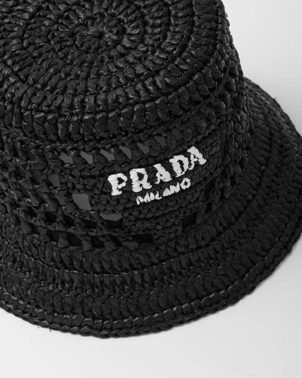 Alternative view of Prada Woven Fabric Bucket Hat Black 1HC137_2A2T_F0002