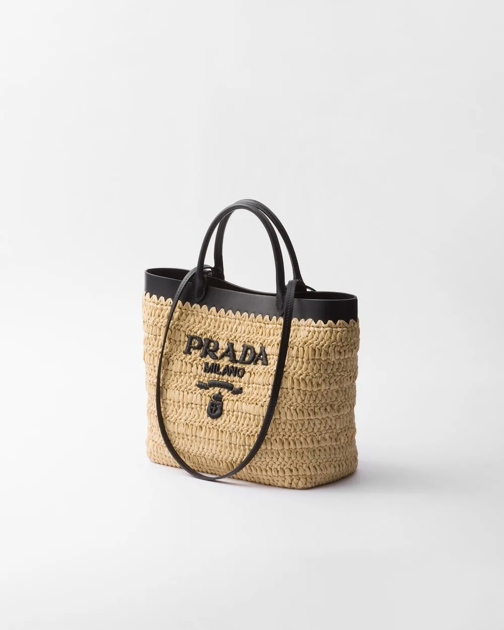Alternative view of Prada Small Crochet Tote Bag Tan / - 1BG500_2M2Q_F0I55_V_GOO