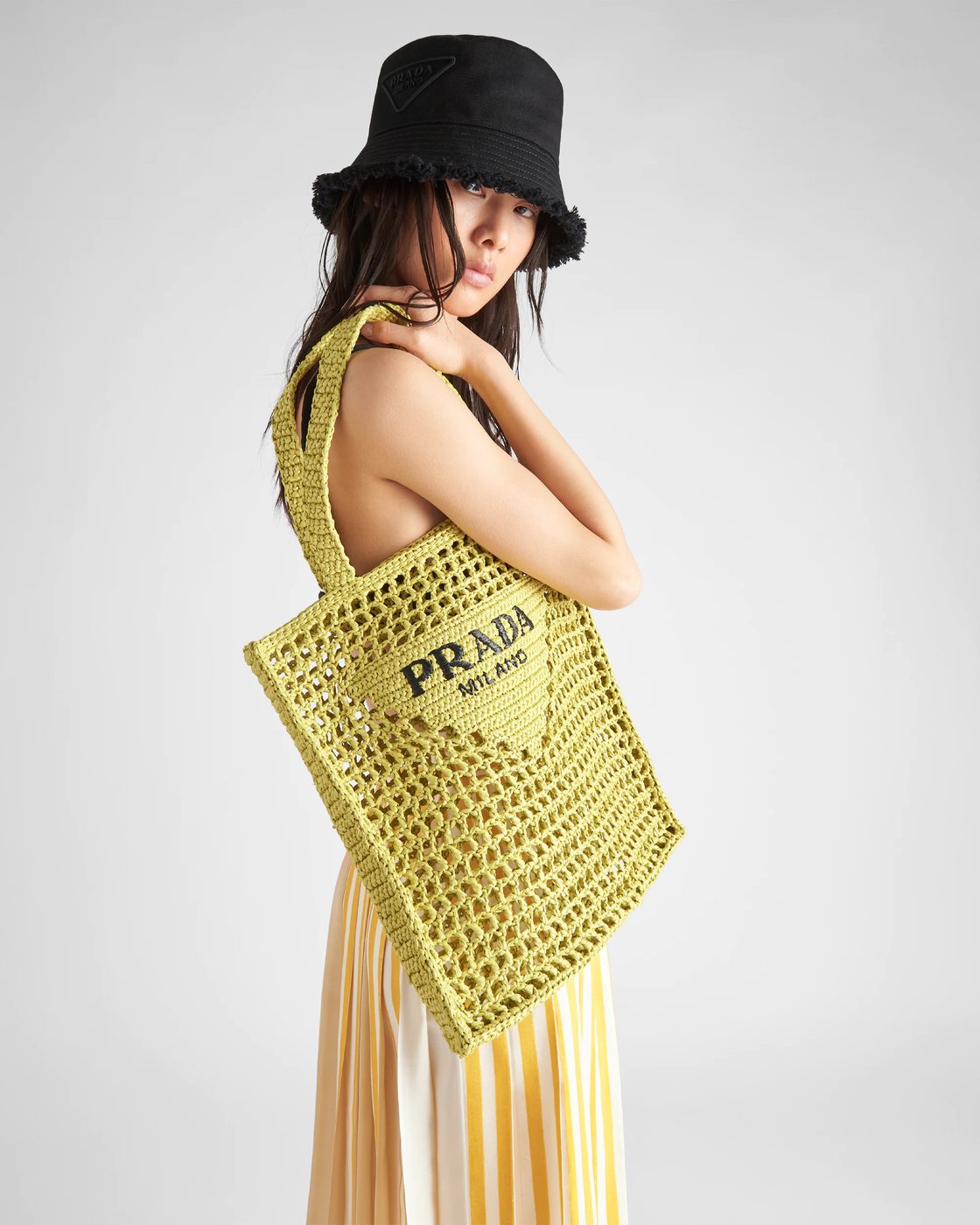 Prada Raffia Tote