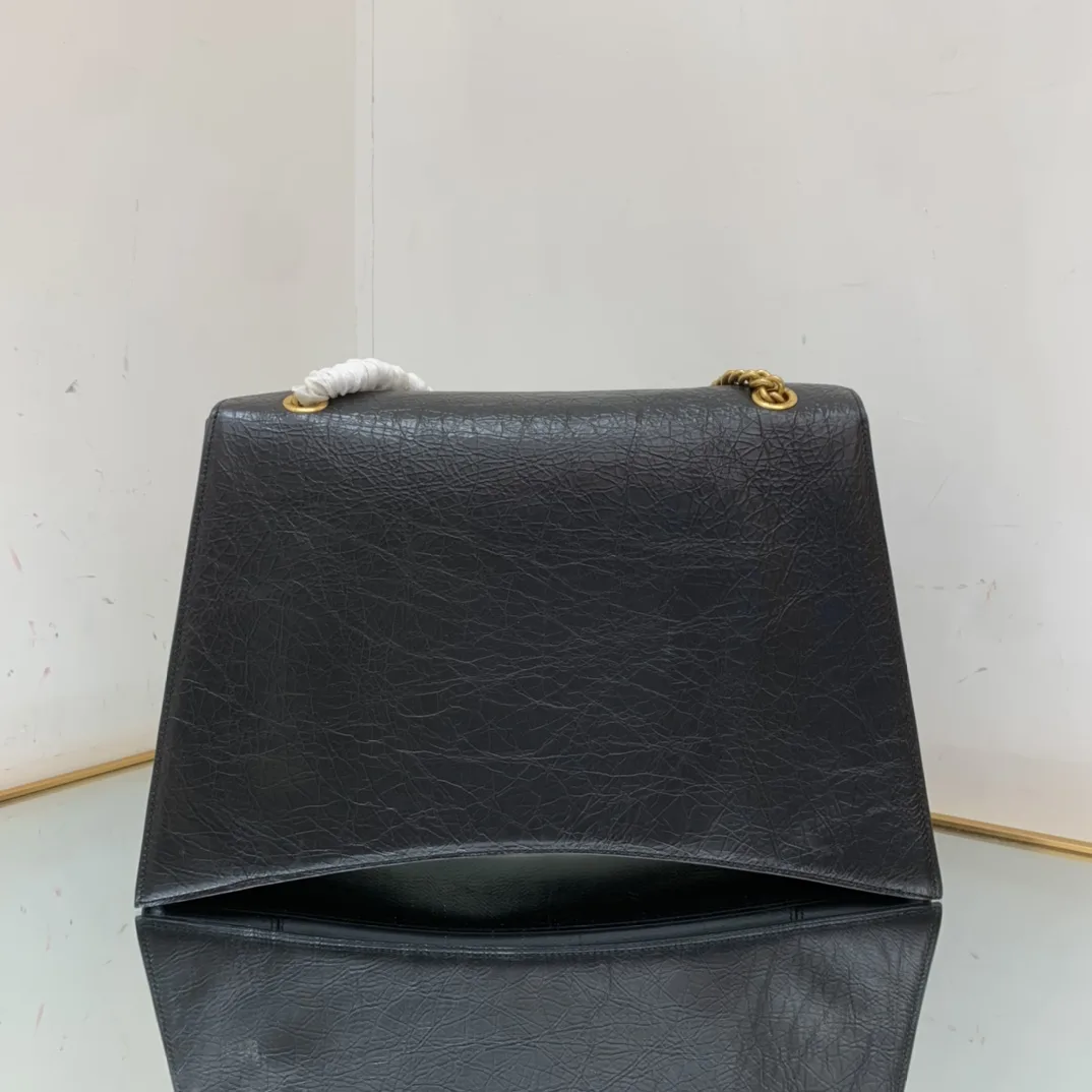 Alternative view of Balenciaga Crush Large Chain Bag In Black /
